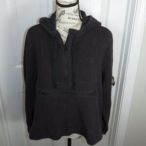Lululemon Textured Half Zip Hoodie Women's Size 8 in Black *Read*